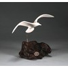 Seagull by John Perry Sculpture 9in wingspan Burlwood base Wings