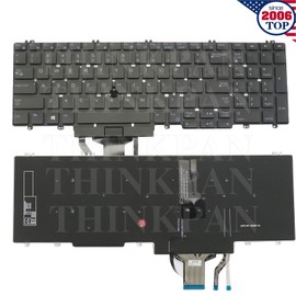 For Dell New US Backlit Keyboard for Dell Precision 7530 7540 7730 7740 266YW