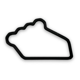 Pie Slice Cookie Cutter with Easy to Push Design (4 inch)