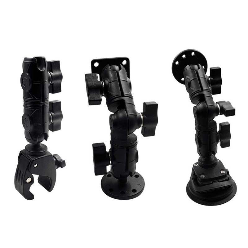 Strg Double Socket Swivel Arm with Dual 1" Ball sockets,