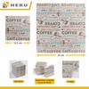 HEKU Café Motif Cocktail Napkins, 3-Ply, 25 x 25 cm,