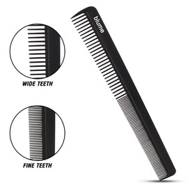 Comb -Professional Hairdressing Carbon Barber Comb - Carbon Fibre For Strength & Durability-Tooth Comb for Men's Hair, Beard & Moustache — Handmade