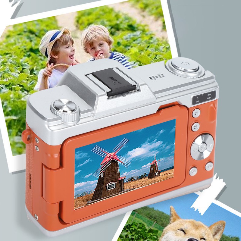 Smart Digital Camera 64MP 4K 20x Zoom 180° Flip Screen
