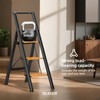 SOLADDER 3 Step Ladder with Handrails, Lightweight Aluminium Folding Step