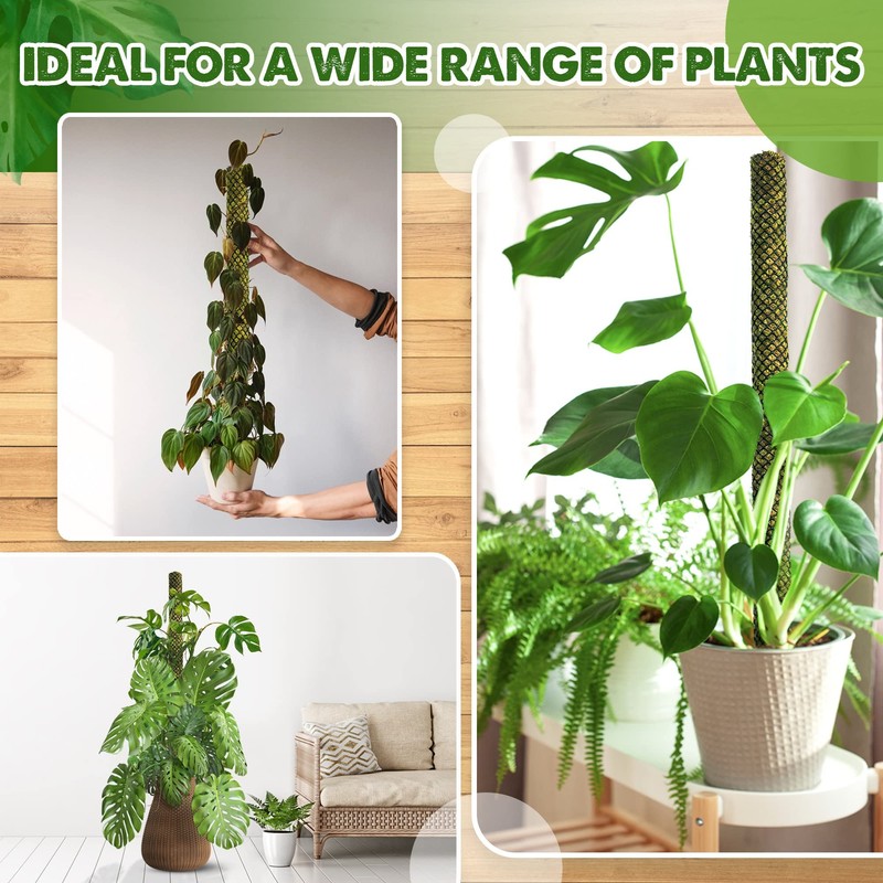 DUSPRO Stackable Mesh Moss Pole for Plants Monstera Potted Plant