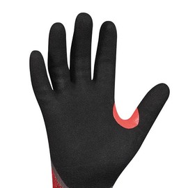 Gebol Wet Cut F Plus Cut Protection Gloves with Waterproof Nitrile Coating Protective Glove Work Gloves Touch Capable Washable Sustainable Women and Men Size XL 1 Pair