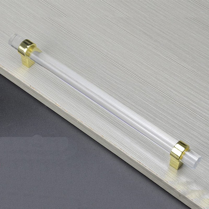 CONPHERON 2 Pcs Cupboard Pulls Handles Crystal Acrylic Cabinet Pull
