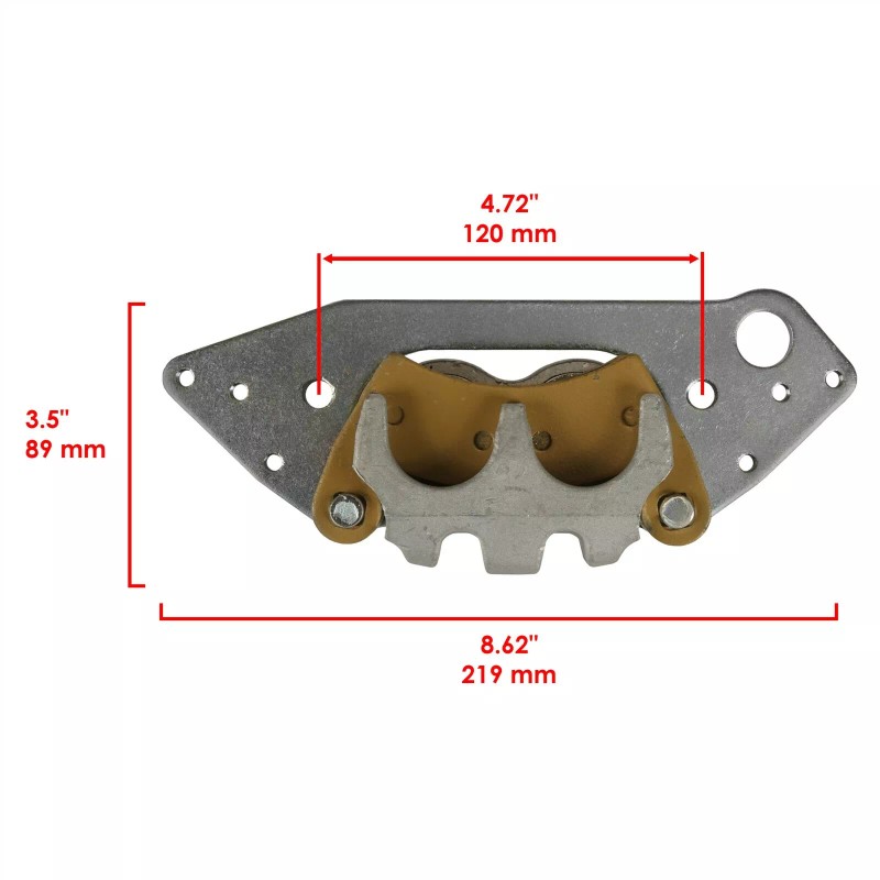 Caltric Front Left And Right Brake Calipers W/ Pads for