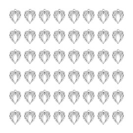 UNICRAFTALE 50pcs Angel Wings Charms Mrtal Wing Charms Pendants Feather Vintage Charms Dangle Pendant for DIY Jewelry Making Necklace Bracelet Earrings Charms Christmas Supplies Craft