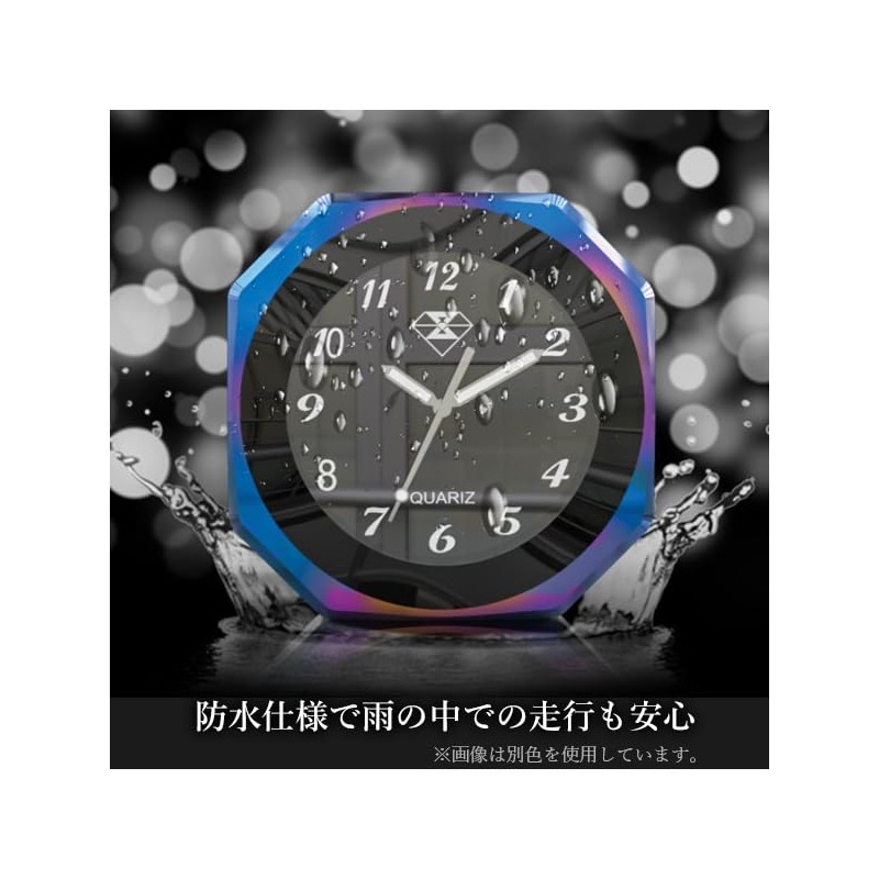 Bike Analog Watch Silver Waterproof Bike Watch Handle Watch Handle