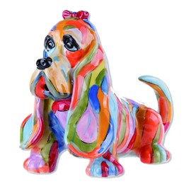 Blue Sky Ceramics Cooker Spaniel Teapot, Multi