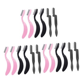 Minkissy 18pcs Folding Eyelash and Eyebrow Combs Stainless Steel Brushes for Mascara Application Portable Beauty Tools for Salon and Home Use Convenient Travel Design