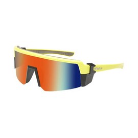 BOMBER SMOKE BOMB ANSI Z87+ Safety Sunglasses:_Polarized - Rose Gold Pink Mirror White Frame