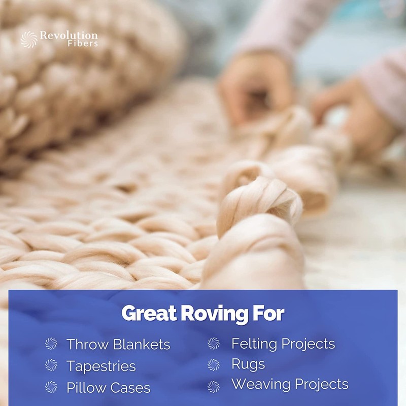 Revolution Fibers Dyed Wool Roving Top | Corriedale Collection of