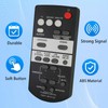 Replacement Remote Control Compatible with Yamaha YAS203 FSR71 ZK72120 ZK721200