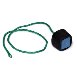 Tweeten Rubber Covered Metal Grip Pool Billiard Table Chalk Holder with Master Chalk & Cord, Pack of 2