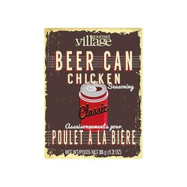 Gourmet du Village Beer Can Chicken Seasonings Classic Recipe Box Retro, 34.02g