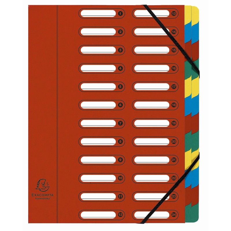 Exacompta 5324E Premium Folder Harmonica Made of Extra Strong Colorspan