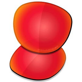 Saucer Premium Replacement Lenses for Oakley Latch OO9265 Sunglasses, High Defense - Fire Red Polarised