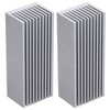 2Pcs Cooling Fins Aluminum Heat Radiator Heatsink Kit for Electronic