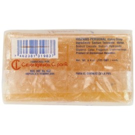 Hispano Personal con Miel 4.4 oz [Honey Soap] Pack of 12 Bars