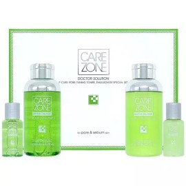 Care Zone 케어존 닥터솔루션 피큐어 포어 튜닝 이엑스 2종 기획세트 스킨로션세트 Carezone Dr. Solution P-Cure Pore Tuning EX 2-Type Set Skin Lotion Set