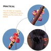 Mikinona Elegant Hair Bun Pin Chinese Wooden Hairpin Dangle Flower