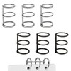 PAVIKE Loose Leaf Binder Rings, 3 Holes, Set of 6,