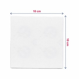 7000 Sheets - Soft Serviette Napkins, 1Ply Mini Square Tissue, White Cocktail Napkins, 10 x 10 cm Disposable White Papers, Ideal for Weddings Home Office Catering (Pack of 70)