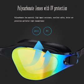 HDAKDDHG Swim Goggles - Swimming Goggles Anti Fog No Leaking For Adult Women Men