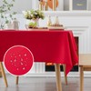 Demetex Large Red Tablecloth 152x305 cm Christmas Water Resistant Table