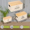 Dekosilave Kitchen Vegetable Storage Set of 3, Metal Onion Garlic