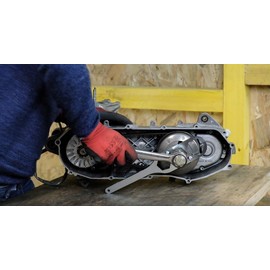 Easyboost Clutch Holding Tool Universal Spanner Wrench 4-in-1 for Scooter Booster Bw's Rocket Next Nitro Aerox Ovetto Mach-G Ovetto Stunt GY6 139QMA-B Zip NRG Typhoon Kymco Vespa 34-39-41mm Nut Holder