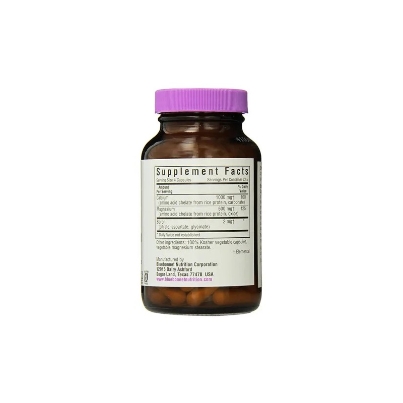 Bluebonnet Suplemento Nutricional Calcio Magnesio Boro 90 Cápsulas