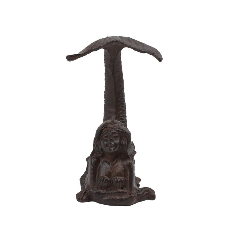 Treasure Gurus Heavy Duty Cast Iron Mermaid Tail Door Stop