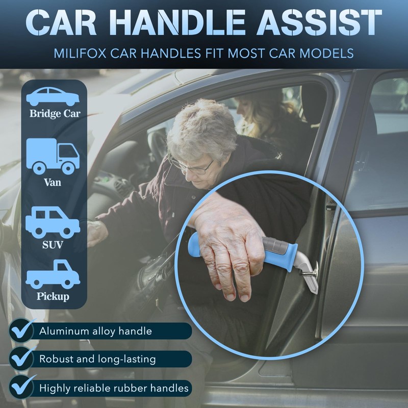 Milifox Car Door Handle for Elderly Car Handle Assist Support,