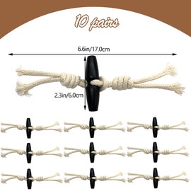 DHER 10 Pairs Leather Buttons Toggle Buttons Wooden Buttons Closure Jackets Buttons Pullover Trench Coat Wooden Buttons Coat Buttons Upscale Olive Pair Buttons Top Decorative Buttons Backpack Buttons