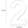 Metzler House Number Made of Solid Steel in Black -