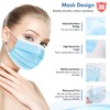 HDFK Face Mask Disposable Adults 3Ply Non-Woven with Nose Clip