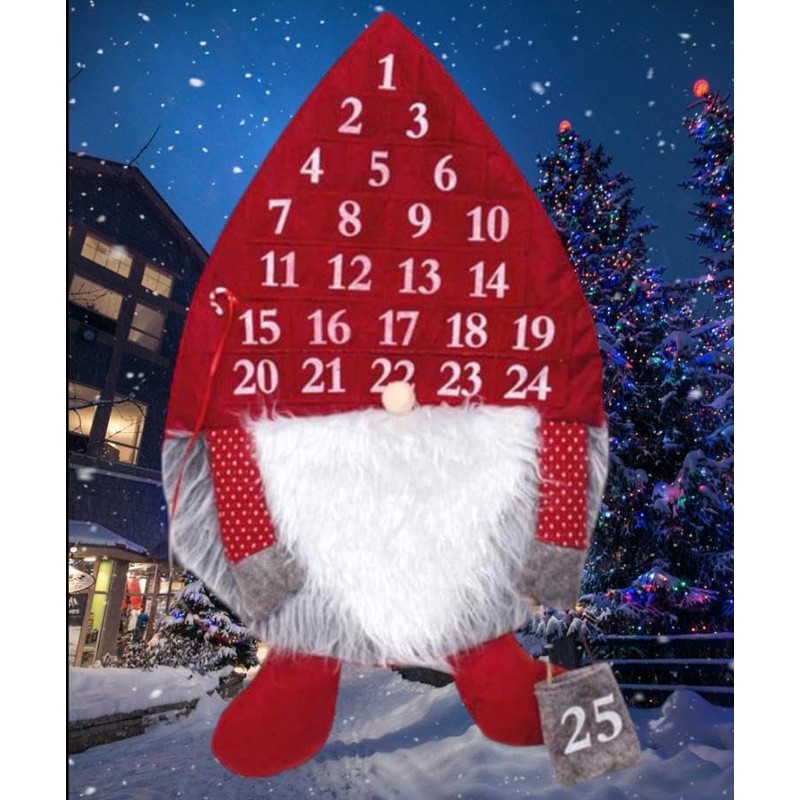 Plush Gonk Fill Christmas Treat Advent Calendar 1-25 Countdown To