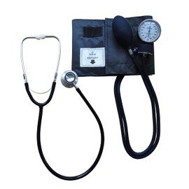 Blue Jay Aneroid Premium Sphygmomanometer, Manual Blood Pressure Monitor with Cuff + Stethoscope, Home or Professional Use