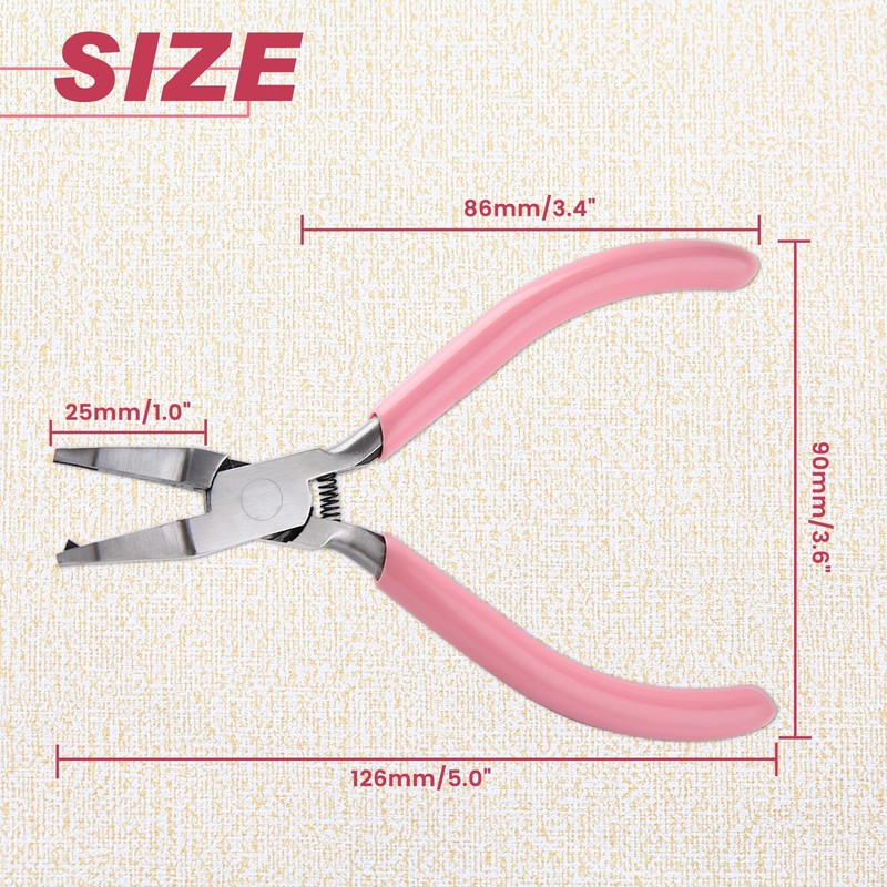 LEONTOOL Mini Split Ring Pliers Jump Ring Pliers for Jewelry