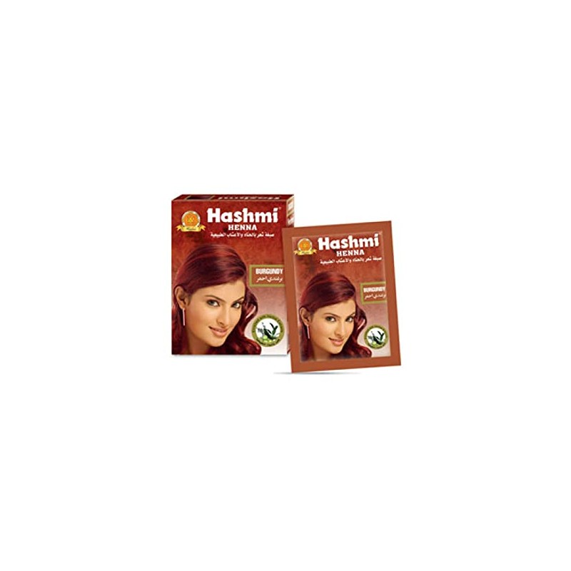 5 HENNA TINTE PARA CABELLO (BURGUNDY) HASHMI | LO MAS