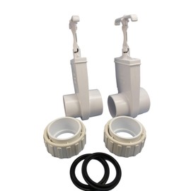 Set of 2 Hot Tub Spa Gate Slice Valve 2" Street X Slip Pump Union Video How to