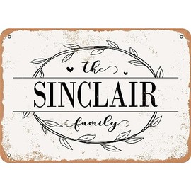 Metal Sign - The Sinclair Family (Style 1) - Vintage Rusty Look
