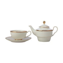 Maxwell & Williams Teas & C's Silk Road Tea for One With Infuser 380ML White Gift Boxed