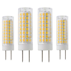 HAOGUAIS Dimmable G8 LED Bulb, Equivalent to 75W Halogen, 4-Pack, Warm White 3000K, 7W, 730LM, GY8.6/G8 Bi-Pin Base, AC120V, Suitable for Under Cabinet, Kitchen, and General Home Lighting