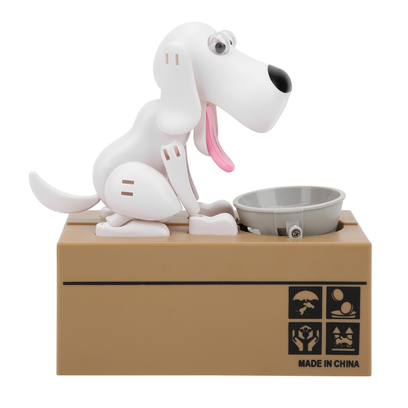 Saving Pot Electronic Money Box Robotic Dog Coin Bank Automatic