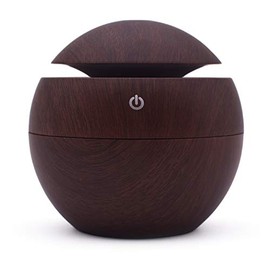 Humidificador De Aire De 130 Ml, Difusor De Aire USB, Humidificador De Aire por Ultrasonido, Máquina De Aromaterapia De Aceite Esencial con Luz De... 