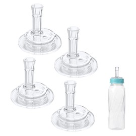 LSAUVWN 4Pcs Sippy Straw Nipples Compatible with Evenflo Feeding Classic Standard Neck Bottles, Soft Silicone Bottle Replacement Nipple Spout Nipples, BPA-Free, 6m+, Variable Flow